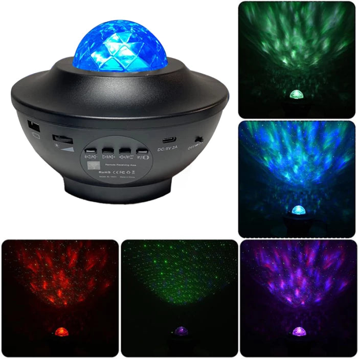 Lampe de projection étoile USB Bluetooth musique